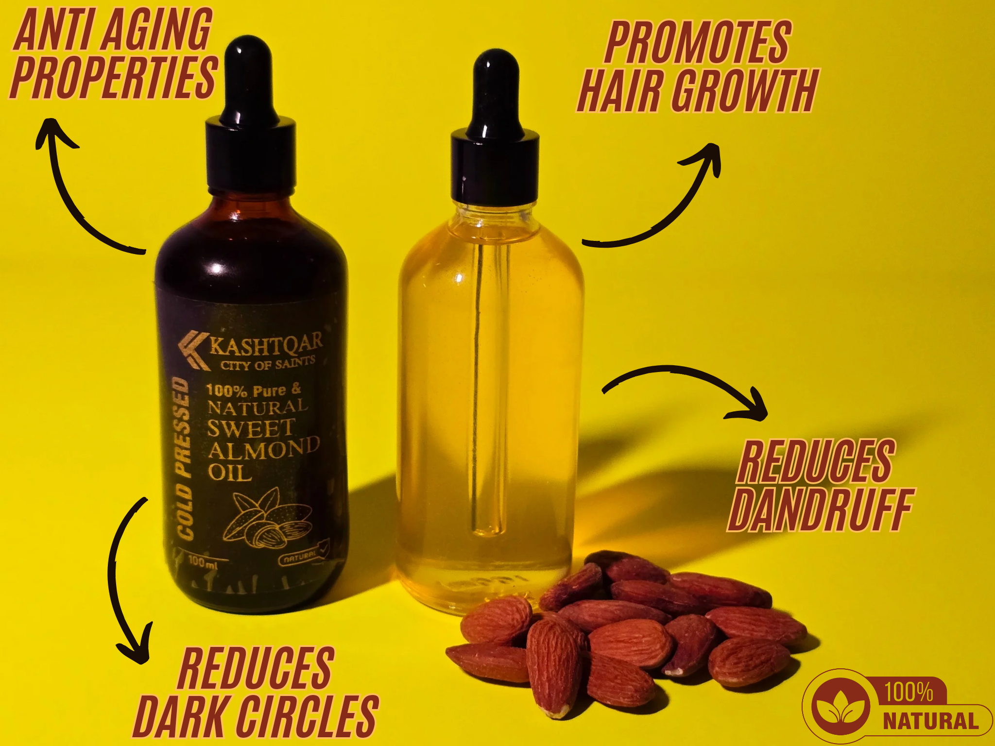 Almond Oil - Cold Pressed (100ml)